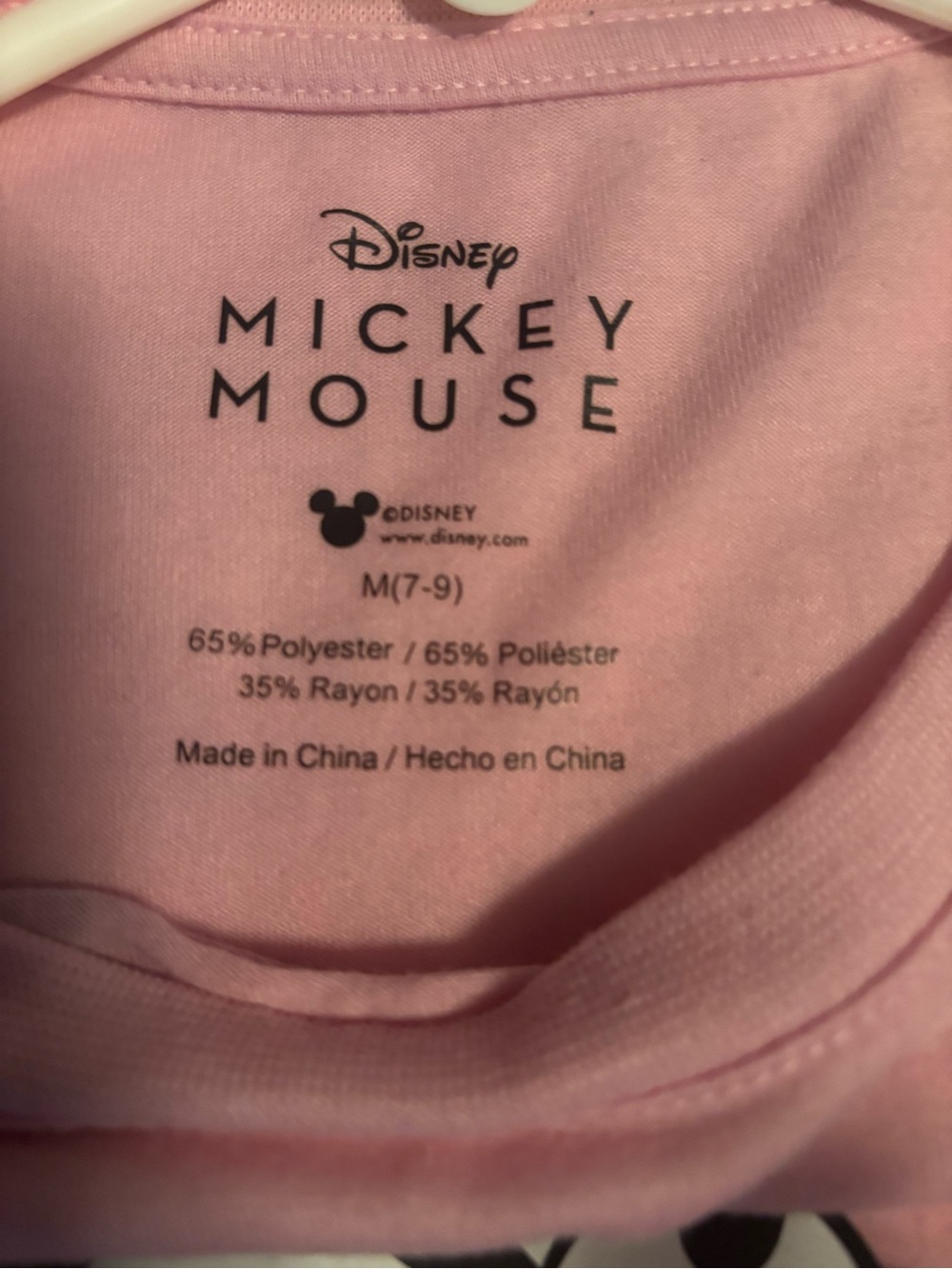 Disney Black Sleeveless Terry Polo Embroidery Dress and pink Mickey tee shirt - Picture 6 of 11
